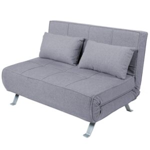 Canapea extensibila Kring Lyle, 2 locuri, material textil, Gri