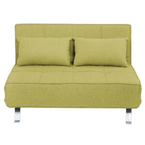 Canapea extensibila Kring Lyle, 2 locuri, material textil, 120x80-195x77 cm, Verde