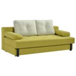 Canapea extensibila Kring Wendy, 3 locuri, 198x98-145x69 cm, Verde