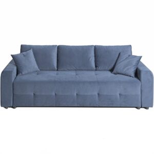 Canapea extensibila CD Sofa Casandra, 242x90x90 cm, tapitata velur culoare Albastru Navy