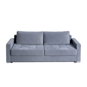 Canapea extensibila CD Sofa Myra, 228x95x90 cm, tapitata velur culoare Gri Antracit