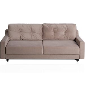 Canapea extensibila CD Sofa Petra, 230x95x90 cm, tapitata cu velur culoare Maro Mika