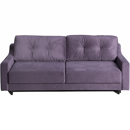 Canapea extensibila CD Sofa Petra, 230x95x90 cm, tapitata cu velur culoare Violet Dark