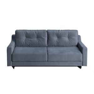 Canapea extensibila CD Sofa Petra, 230x95x90 cm, tapitata cu velur culoare Gri Antracit