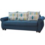 Canapea extensibila Eliza, 240 x 102 x 95 cm, Albastru
