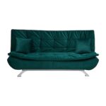 Canapea extensibila 3 locuri Jaguar, verde, 190x90x85 cm