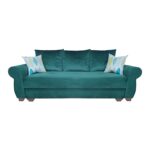 Canapea extensibila Eliza, 238 x 102 x 95 cm, Verde