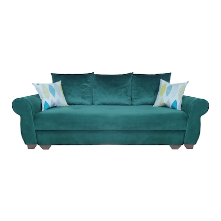 Canapea extensibila Eliza, 238 x 102 x 95 cm, Verde